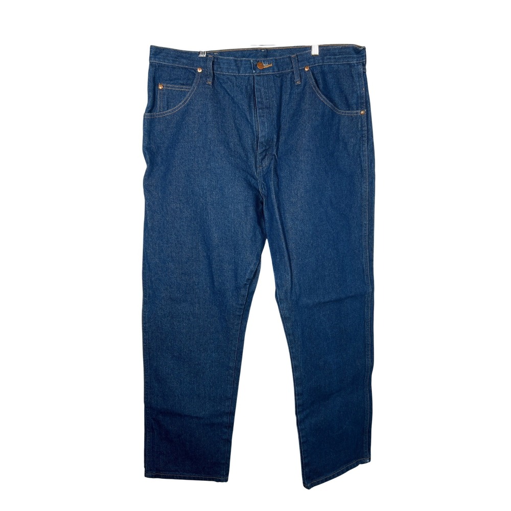 Wrangler Cotton Dark Wash Denim Western Cowboy Workwear Jeans Blue 40x32